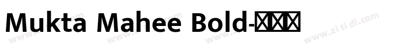 Mukta Mahee Bold字体转换